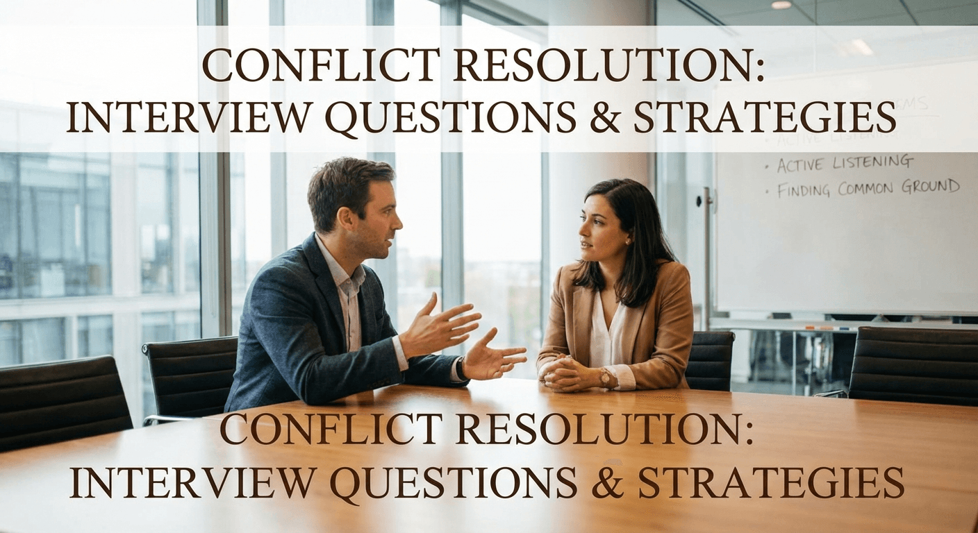 Conflict Resolution Interview Questions: How to Answer Them Well
